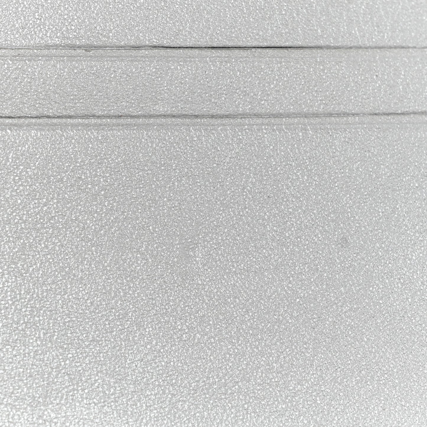 Metallic Caviar Quilted Compact Flap Wallet Silver