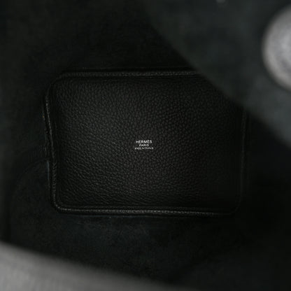 Hermes Taurillon Clemence Monochrome Picotin Lock 18 PM Black 5 of 11
