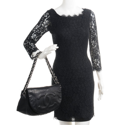 Chanel Caviar Half Moon Large Flap Black 2 of 7