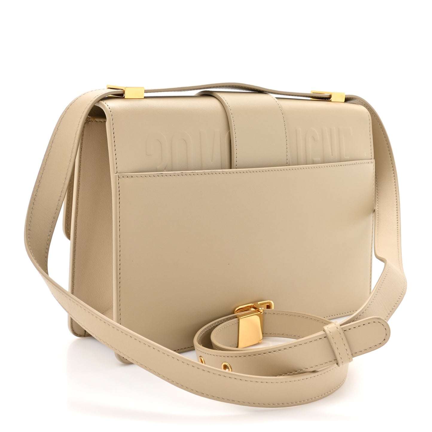 Smooth Calfskin 30 Montaigne Flap Bag Beige