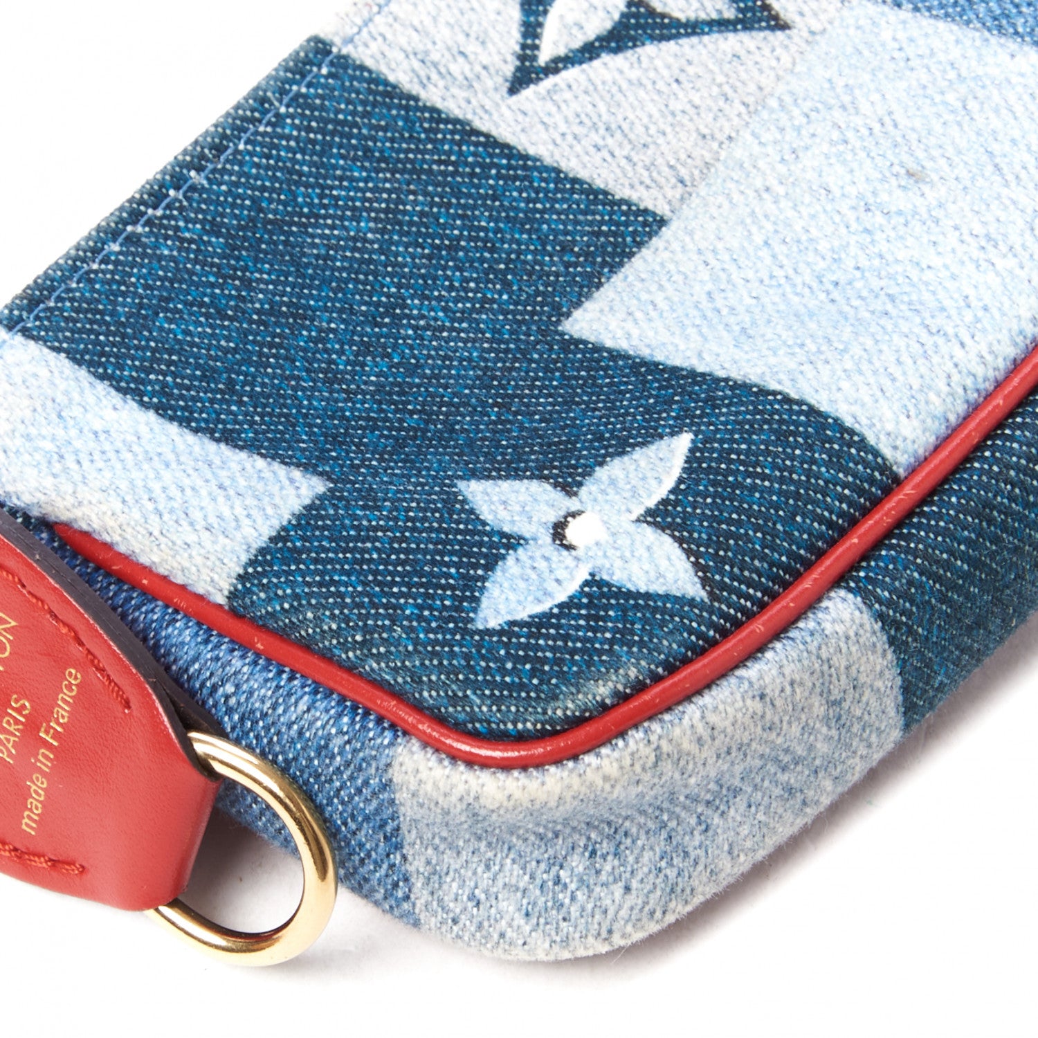 Louis Vuitton Denim Micro Pochette Accessories Denim Rouge 5 of 8