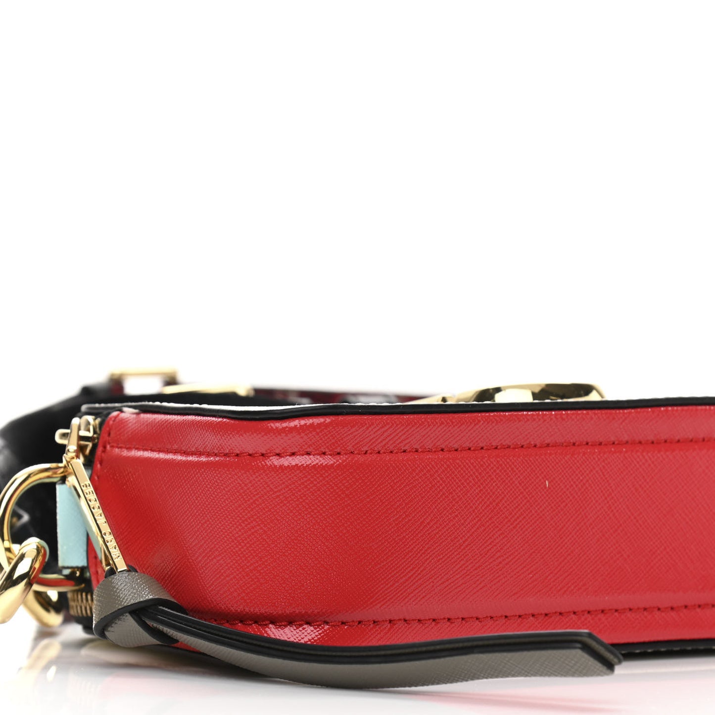Saffiano Small Snapshot Camera Bag Porcelain Multi