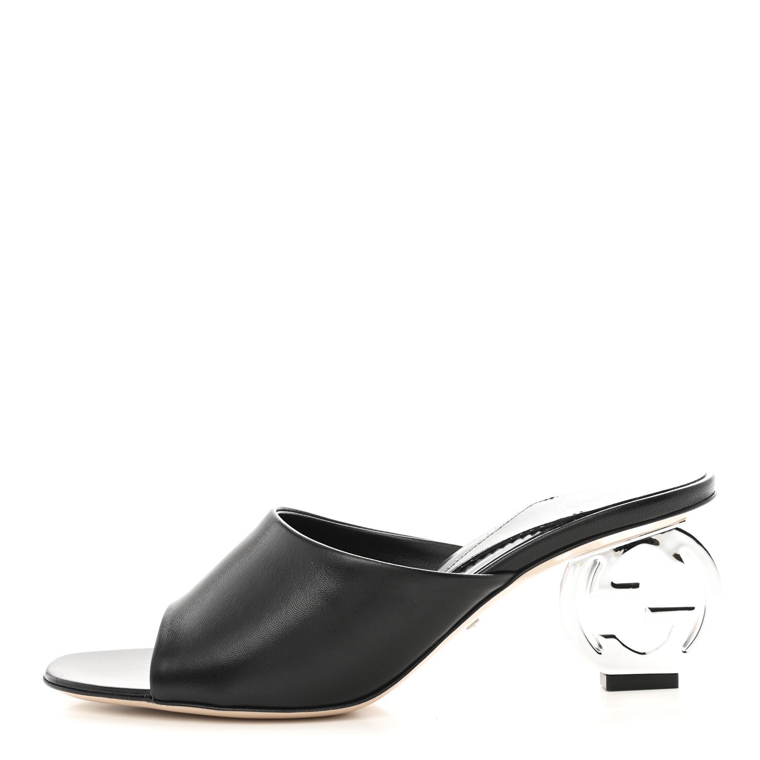 Gucci Malaga Kid Interlocking G Sandals 37.5 Black 1 of 10