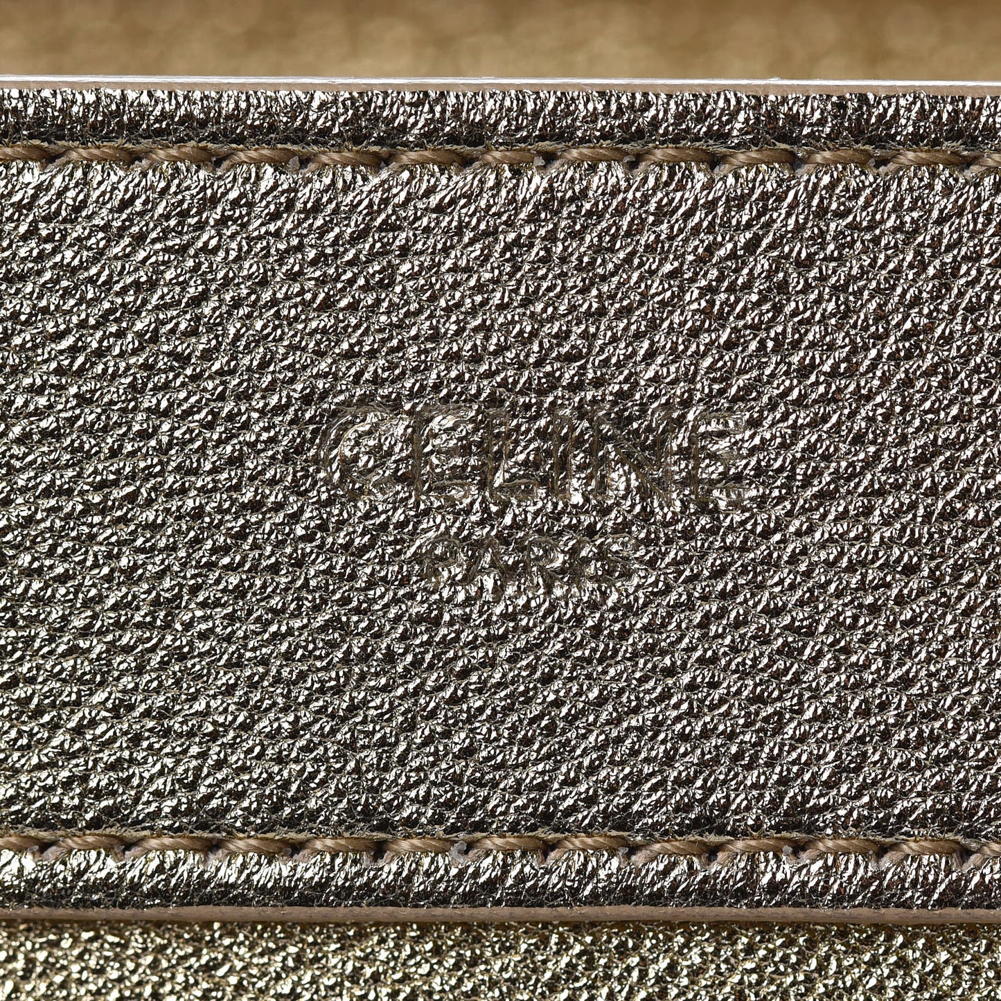 Laminated Lambskin Nano Luggage Gold
