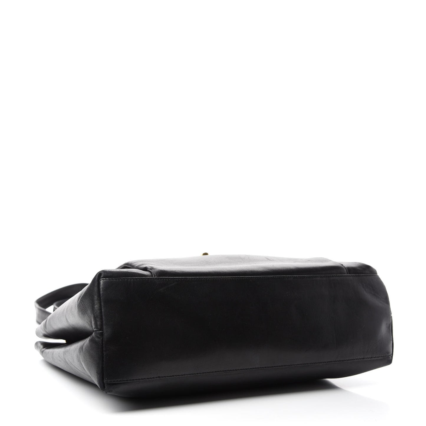 Lambskin Flap Shoulder Bag Black