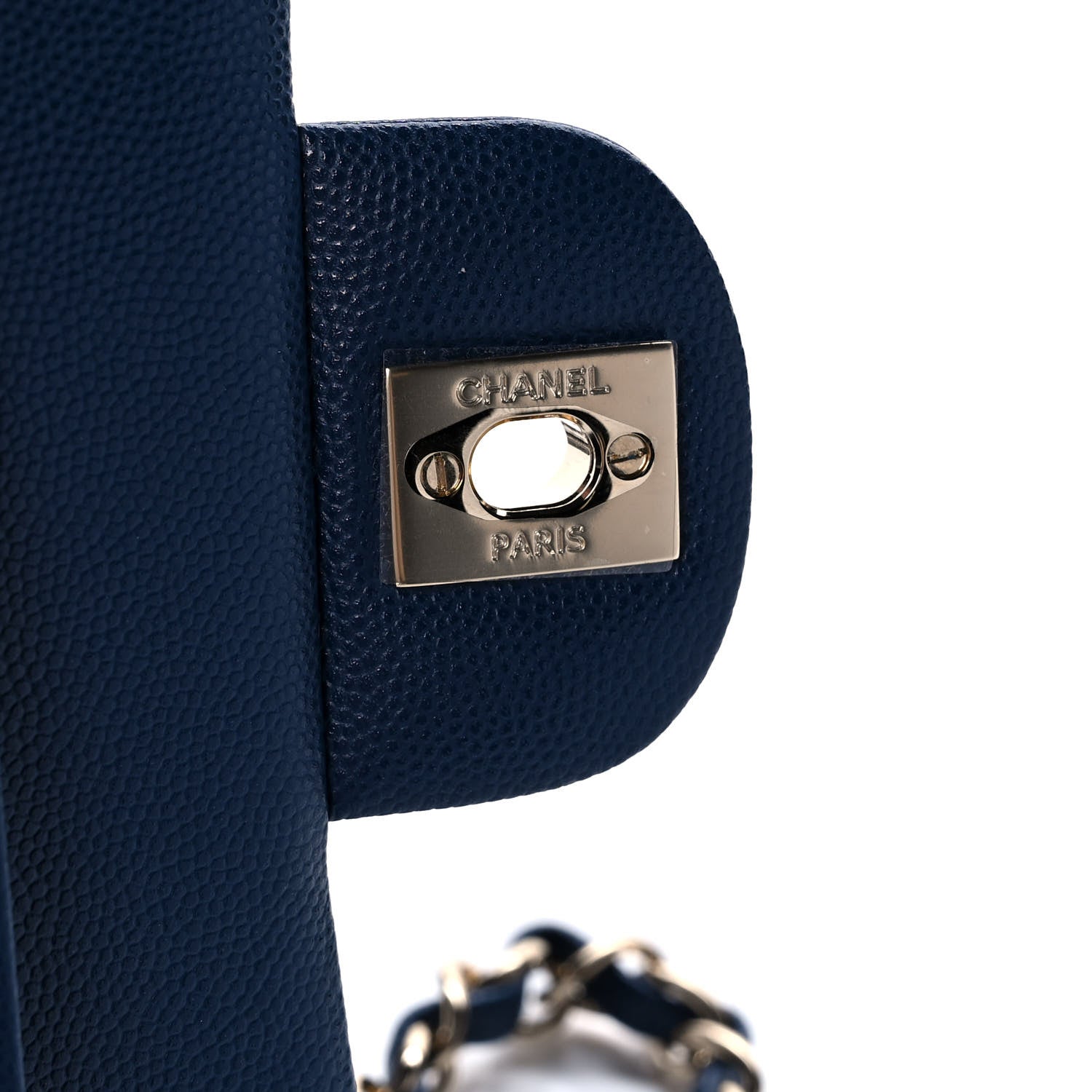 Chanel Caviar Quilted Small Double Flap Blue 9 of 13