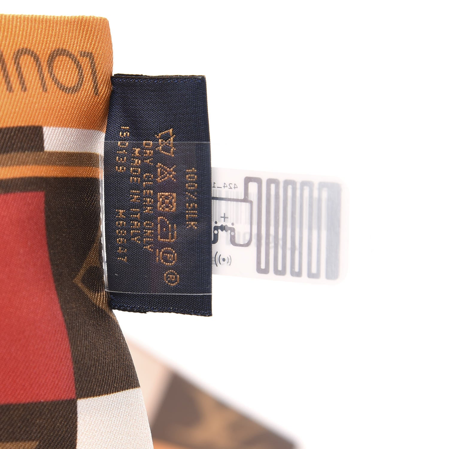Louis Vuitton Silk Monogram Check Bandeau Beige 3 of 3