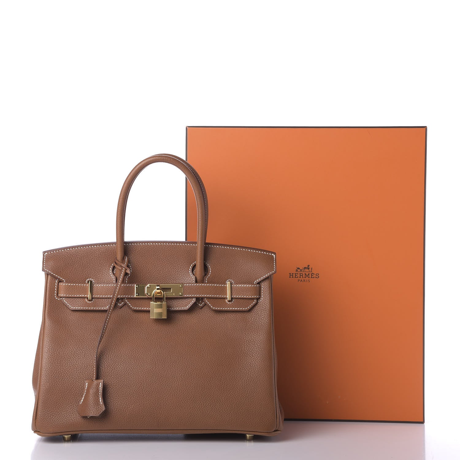 Hermes Natural Barenia Faubourg Birkin 30 Fauve 10 of 10
