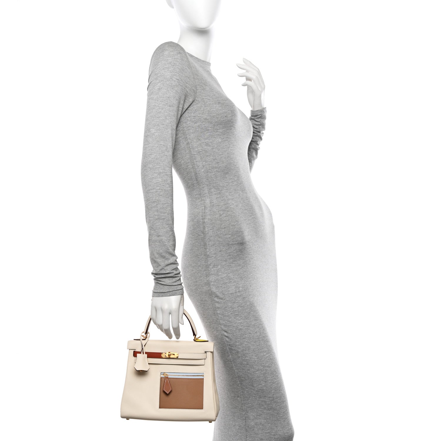 Hermes Swift Colormatic Kelly Retourne 25 Nata Chai Cuivre Lime Mauve Sylvestre Bleu Brume 2 of 12