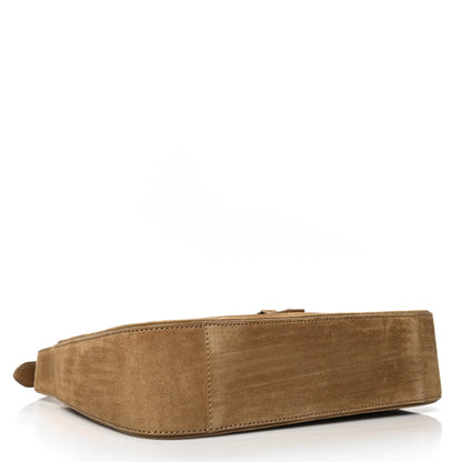 Saint Laurent Suede Calfskin Le 5 A 7 Hobo Beige 4 of 13