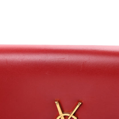 Saint Laurent Smooth Calfskin Medium Classic Monogram Kate Tassel Satchel Lipstick Red 15 of 19