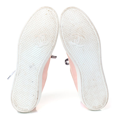 Chanel Canvas Womens Sneakers 38.5 Light Pink 7 of 8