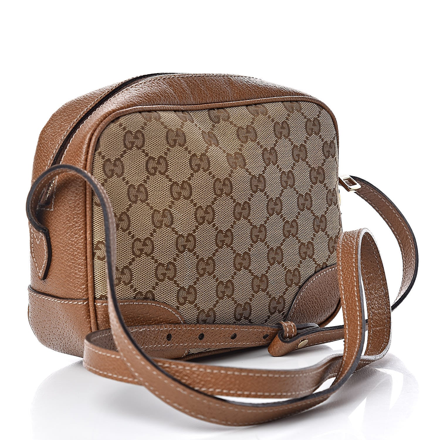 Gucci Monogram Mini Bree Messenger Bag Beige Tabacco 3 of 16
