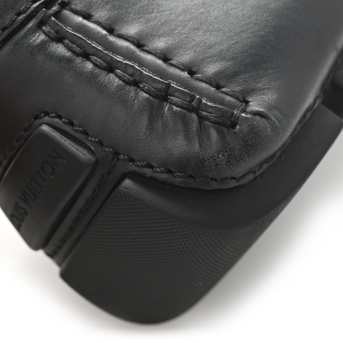 Calfskin Mens Monte Carlo Shoe Moccasin Loafers 11 Black