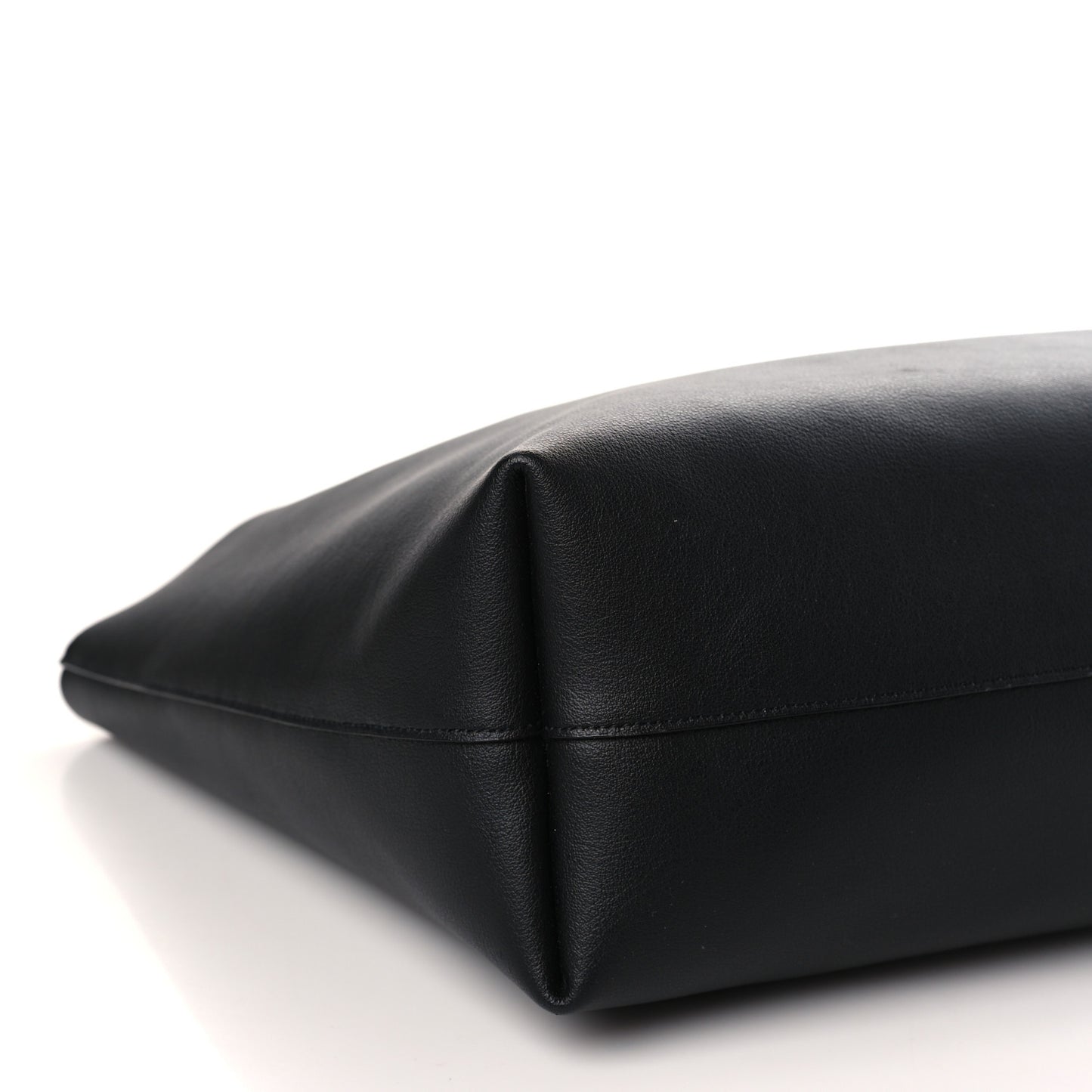 Calfskin Large Shopping Tote Black