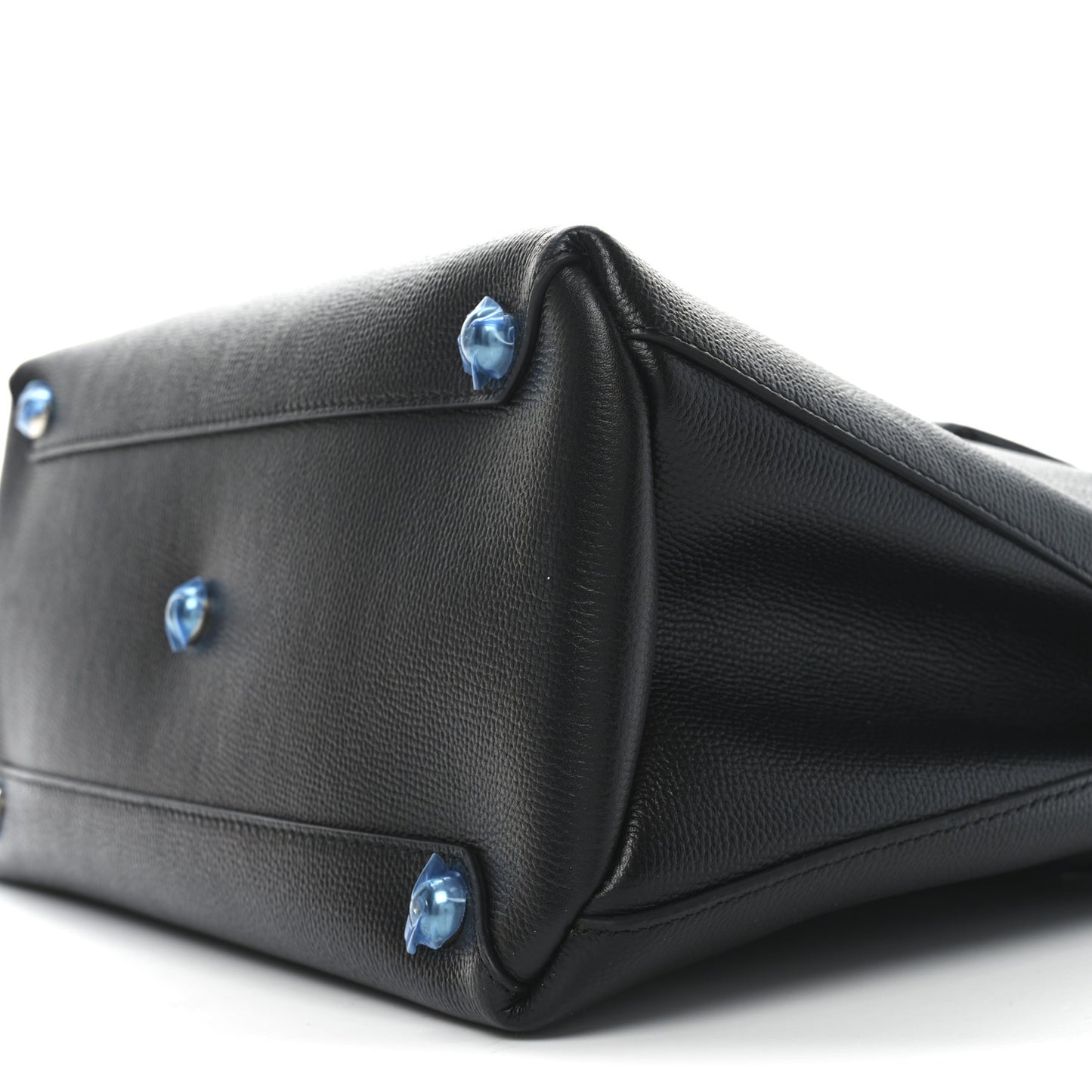 Derby Calfskin Medium Banner Tote Black