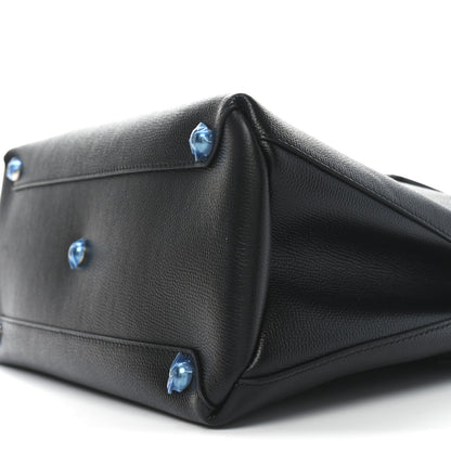 Burberry Derby Calfskin Medium Banner Tote Black 10 of 10