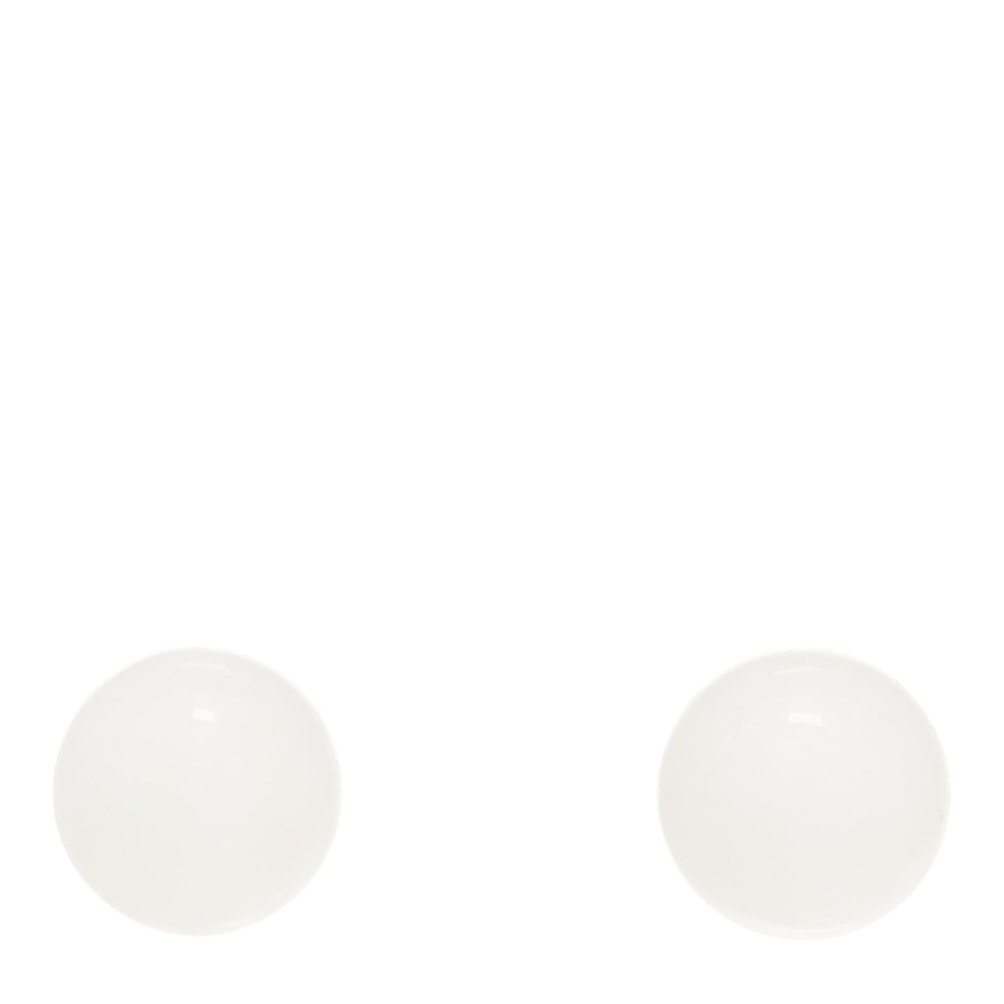 Sterling Silver 10mm Dolomite Ball Earrings