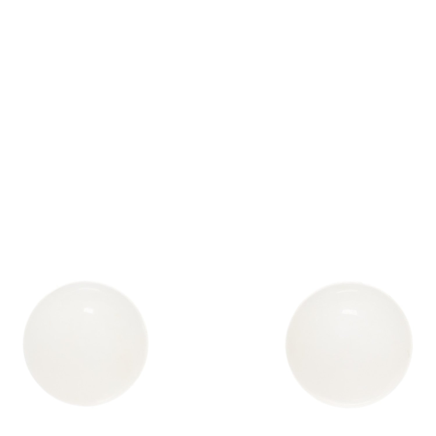 Tiffany Sterling Silver 10mm Dolomite Ball Earrings 1 of 3