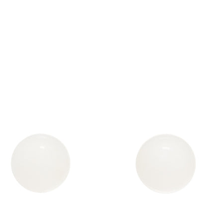 Tiffany Sterling Silver 10mm Dolomite Ball Earrings 1 of 3
