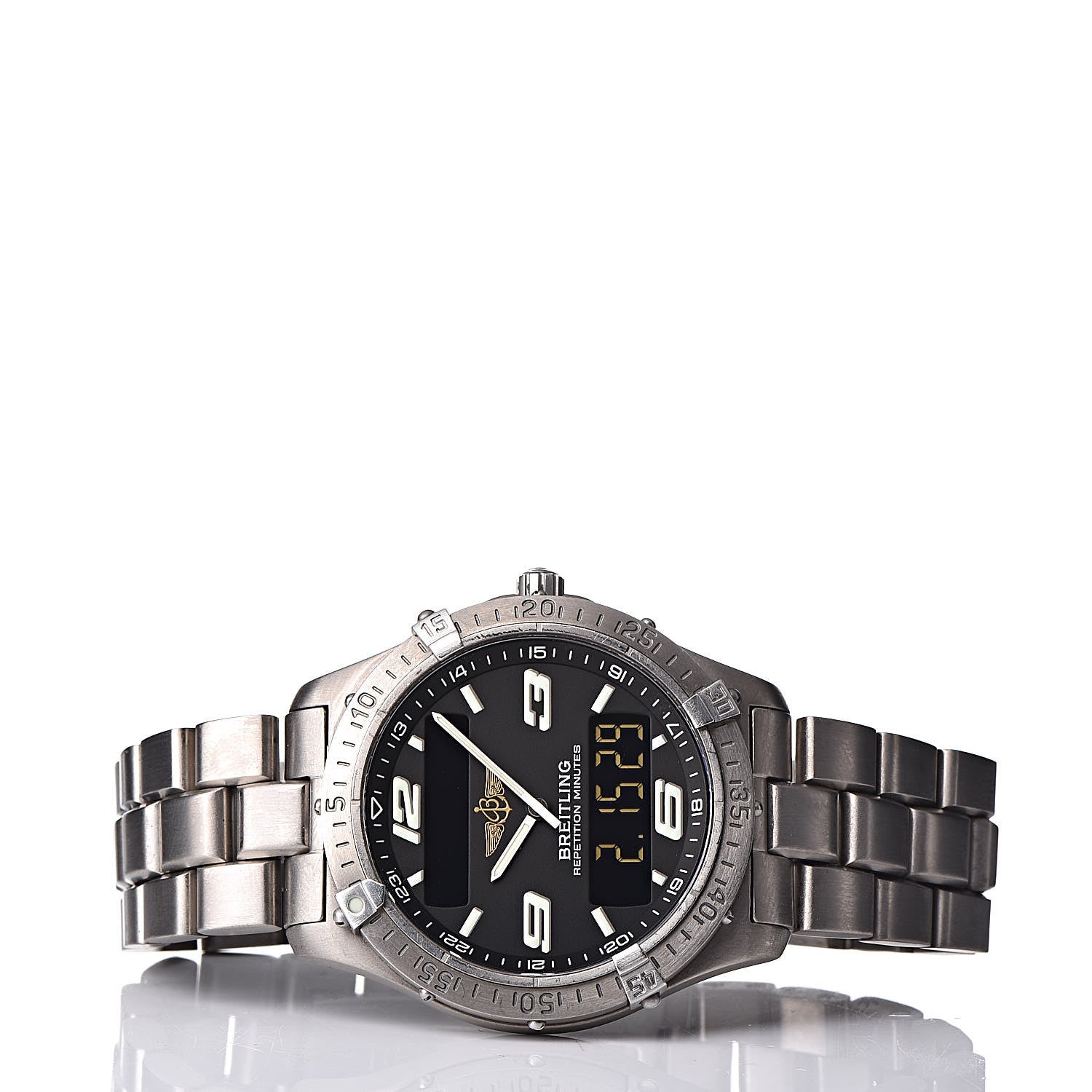 Breitling Titanium 40mm Aerospace Digital Quartz Watch Black E65362 3 of 6