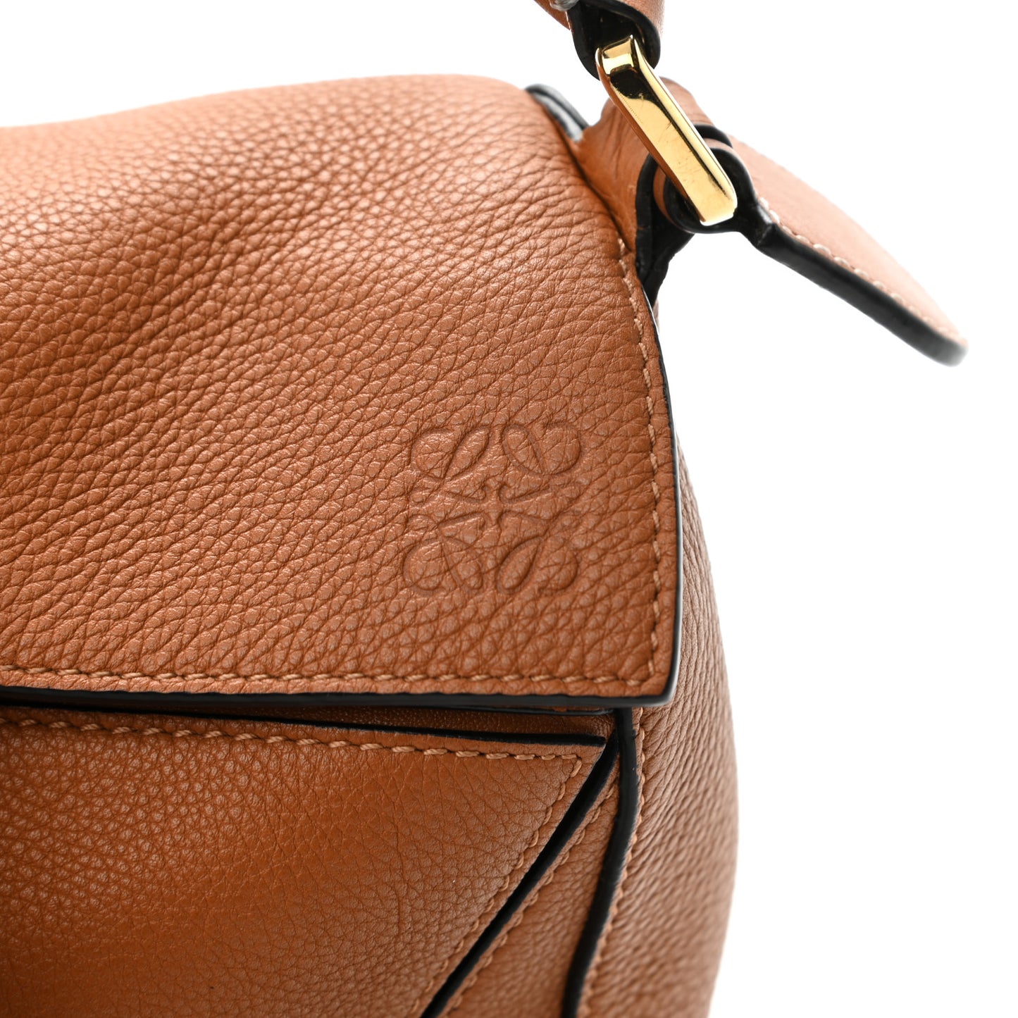 Calfskin Small Puzzle Bag Light Caramel