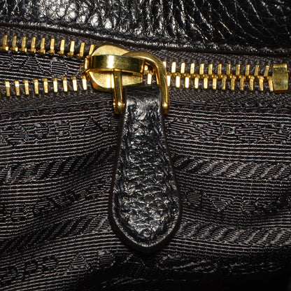 Prada Vitello Daino Side Pocket Hobo Silver 9 of 10