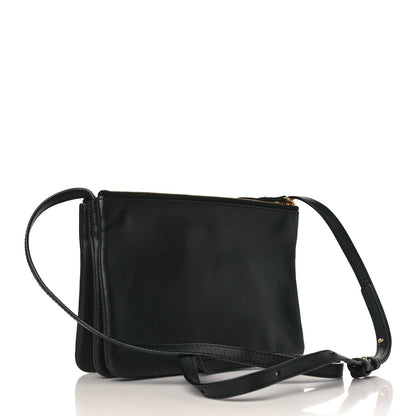 Celine Lambskin Small Trio Crossbody Bag Black 3 of 11