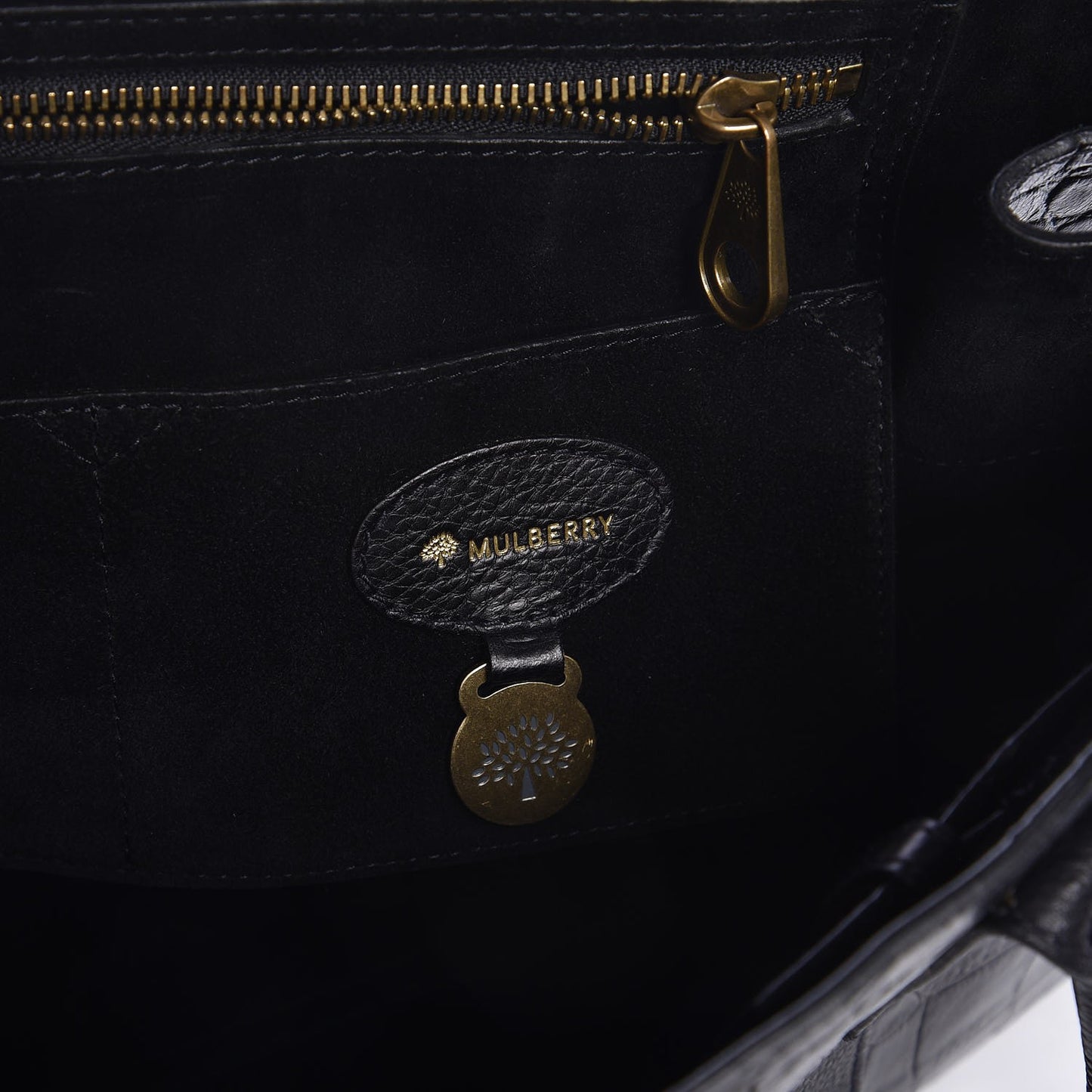Croc Embossed Bayswater Black