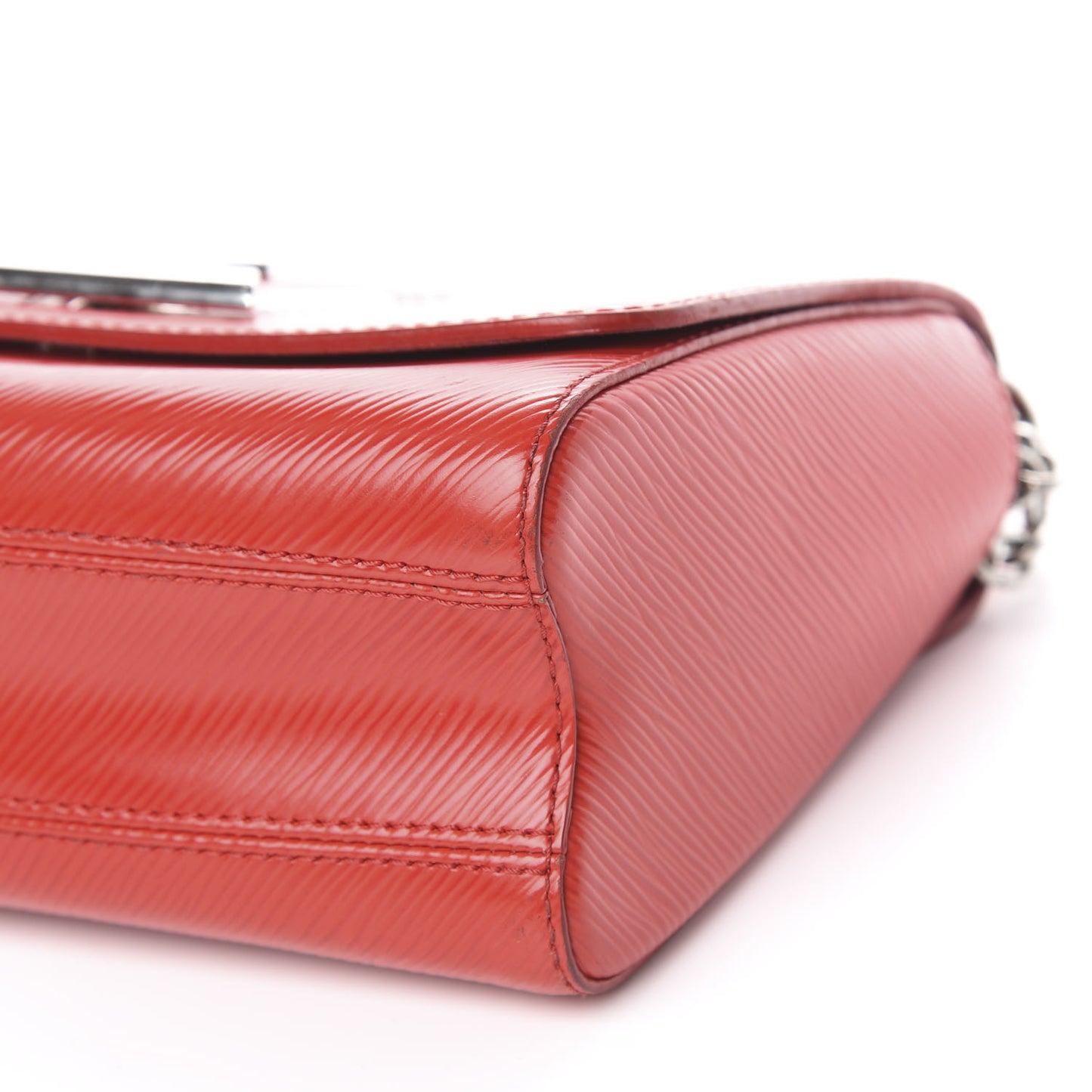 Epi Twist Shoulder Bag MM Coquelicot