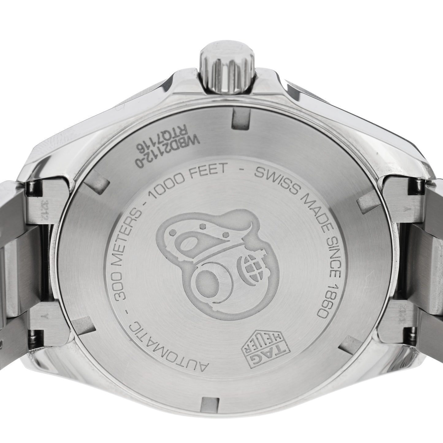 Stainless Steel 41mm Aquaracer 300M Automatic Watch Blue WBD2112-0
