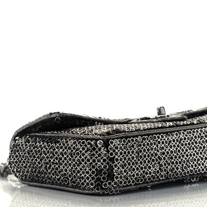 Chanel Sequin East West Flap Dark Silver 10 of 12