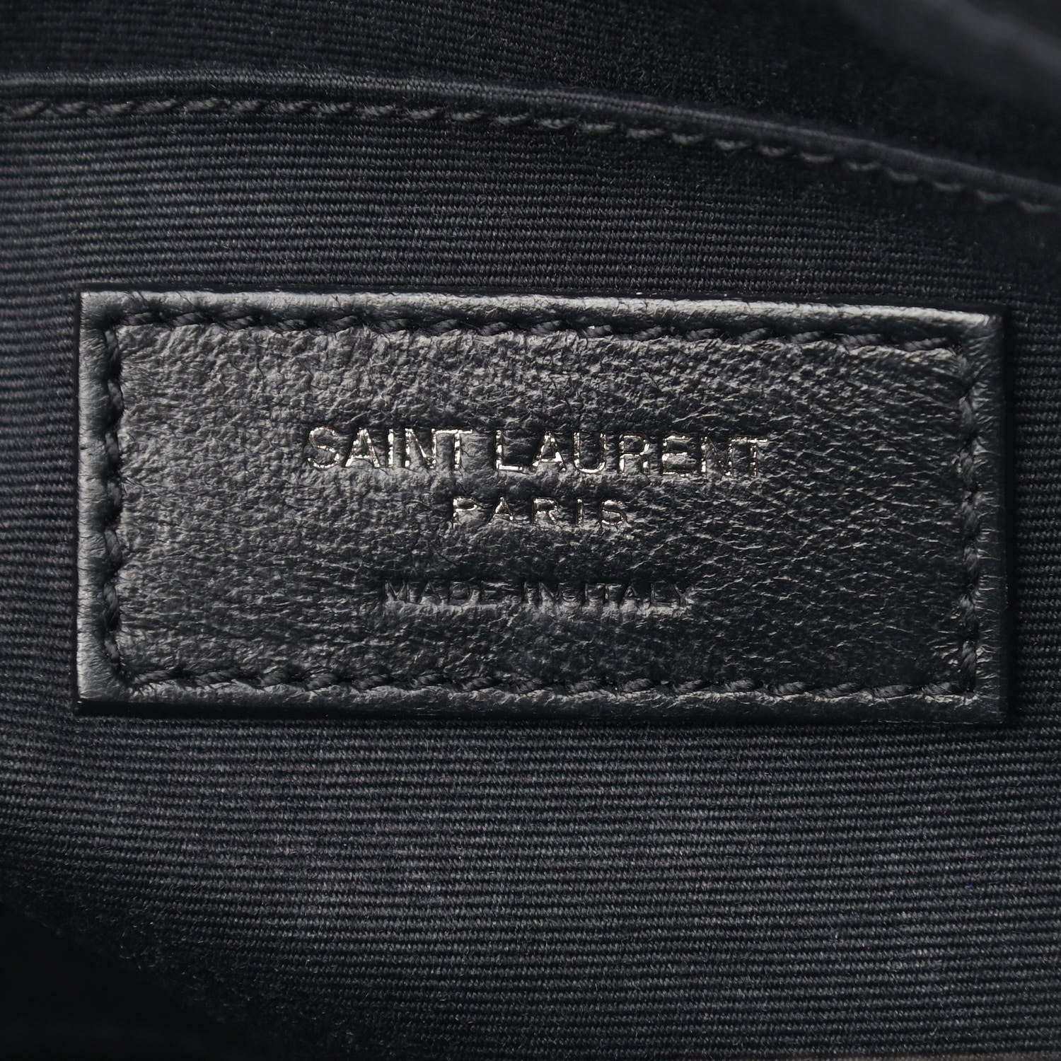 Saint Laurent Calfskin Matelasse Monogram Lou Camera Bag Black 6 of 12