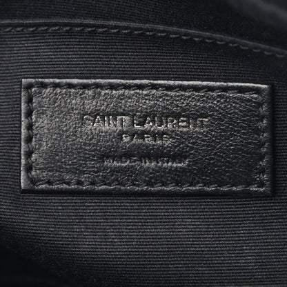 Saint Laurent Calfskin Matelasse Monogram Lou Camera Bag Black 6 of 12