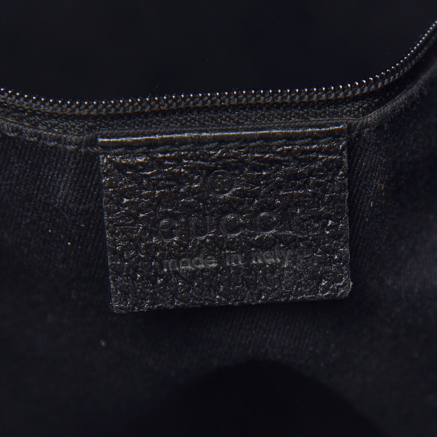 Gucci Monogram Drawstring Hobo Black 5 of 10