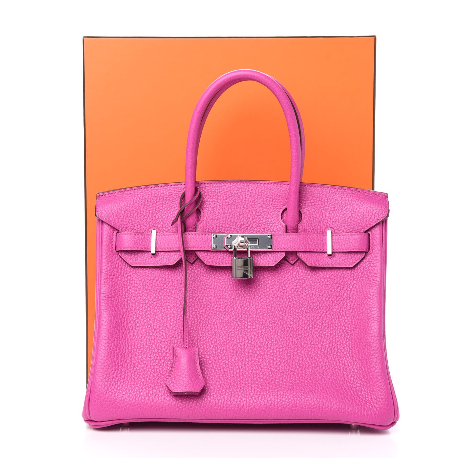 Hermes Taurillon Clemence Birkin 30 Magnolia 11 of 11
