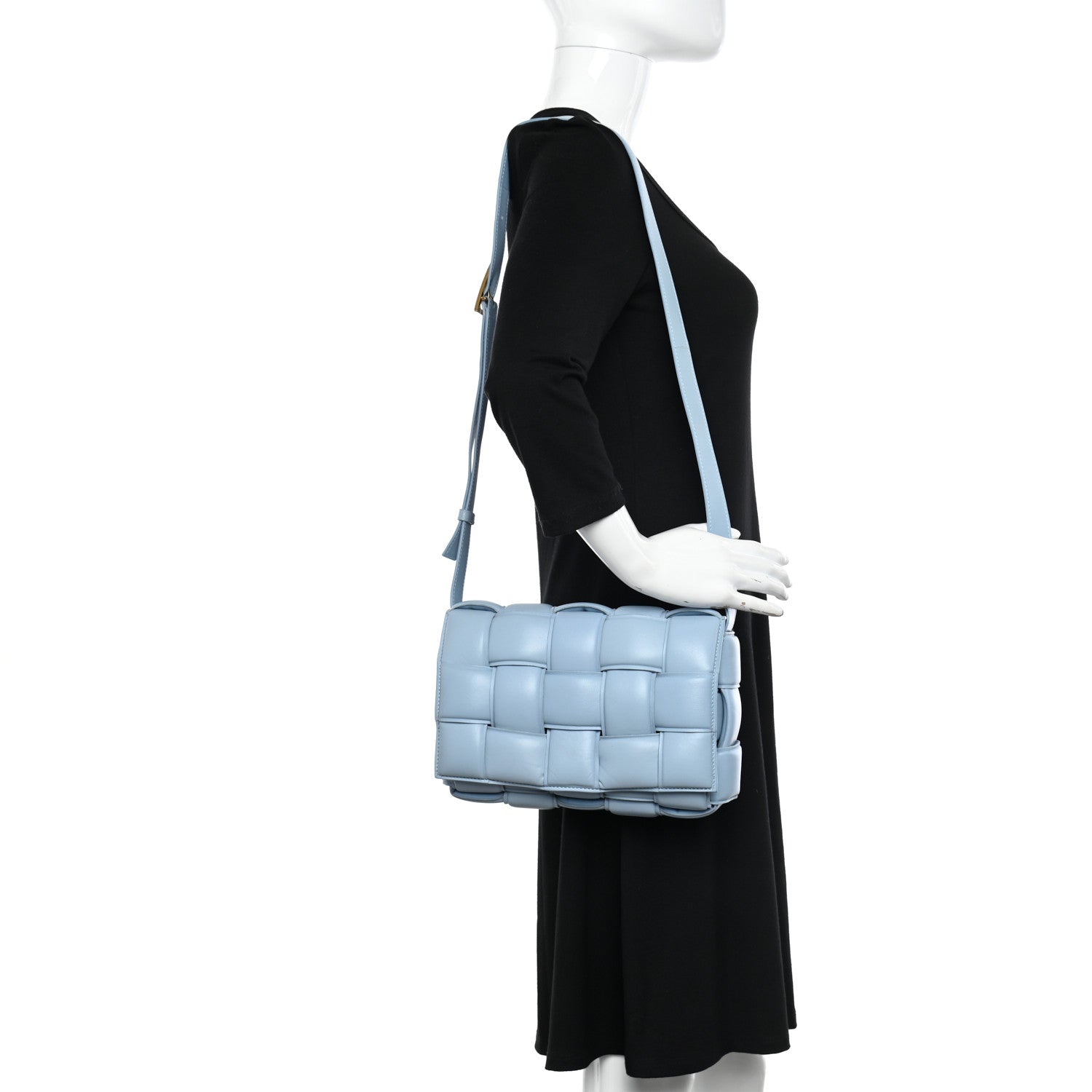 Bottega Veneta Nappa Maxi Intreccio Padded Cassette Crossbody Bag Ice 2 of 10