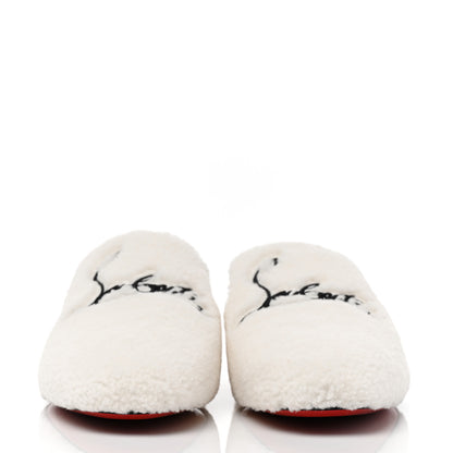 Christian Louboutin Navy Coolito Donna Slippers 38 White 2 of 8
