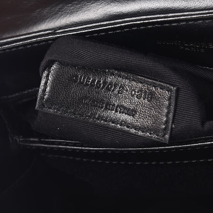 Saint Laurent Calfskin Y Quilted Monogram Toy Loulou Crossbody Bag Black 7 of 7