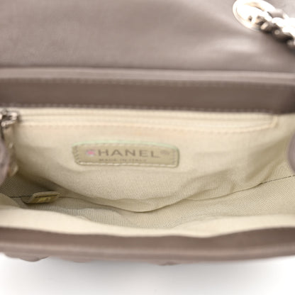 Chanel Washed Lambskin Quilted Mini Chain Around Flap Taupe 5 of 12
