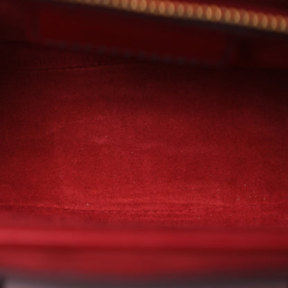Christian Dior Calfskin D Fence Saddle Bag Black Red 5 of 16