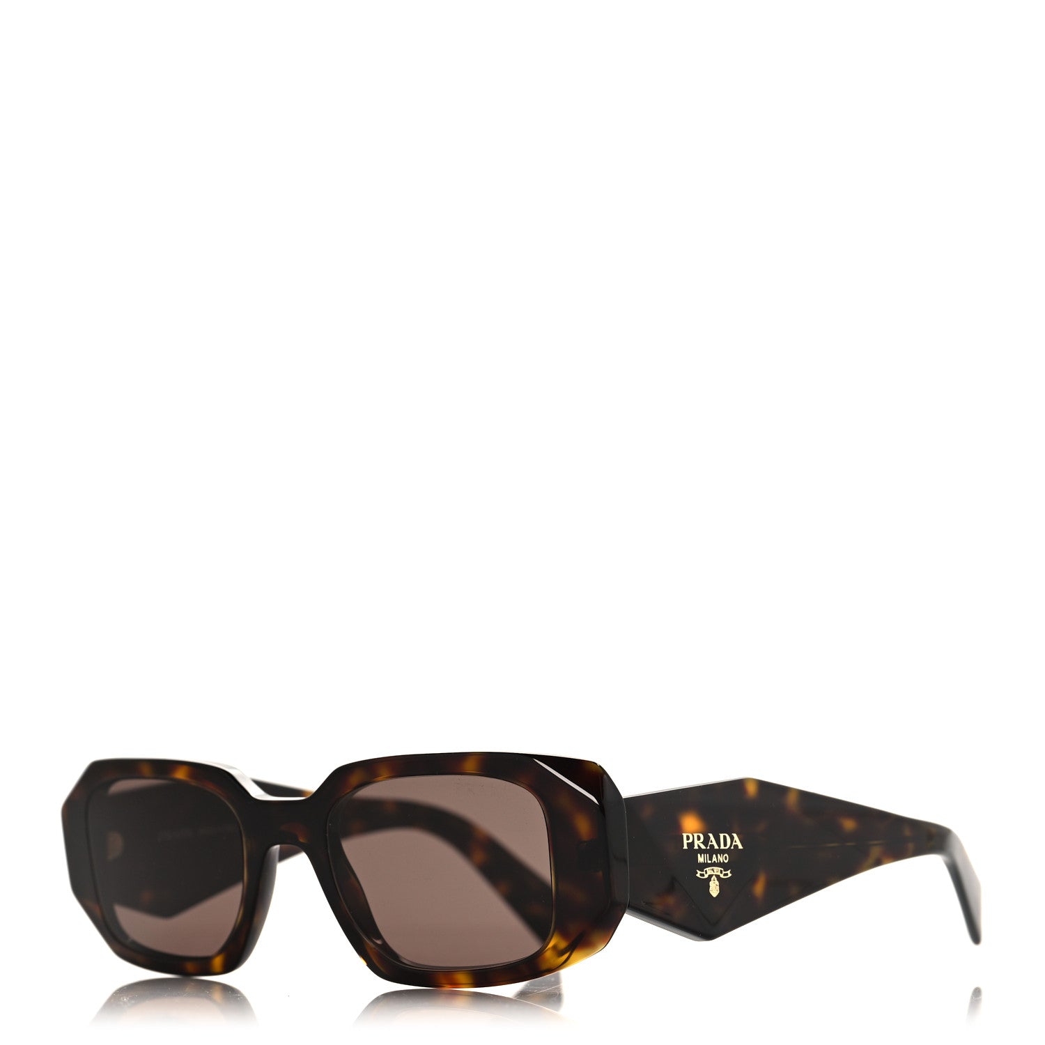 Prada Acetate Symbole Sunglasses SPR 17W Honey Tortoise 1 of 6