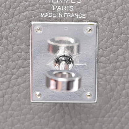 Hermes Taurillon Clemence Kelly Ado Backpack Etain 21 of 25