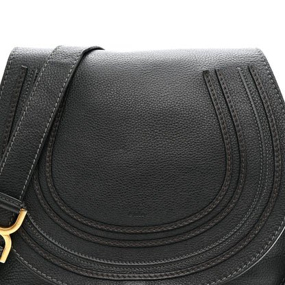 Chloe Calfskin Medium Marcie Round Crossbody Bag Black 9 of 16