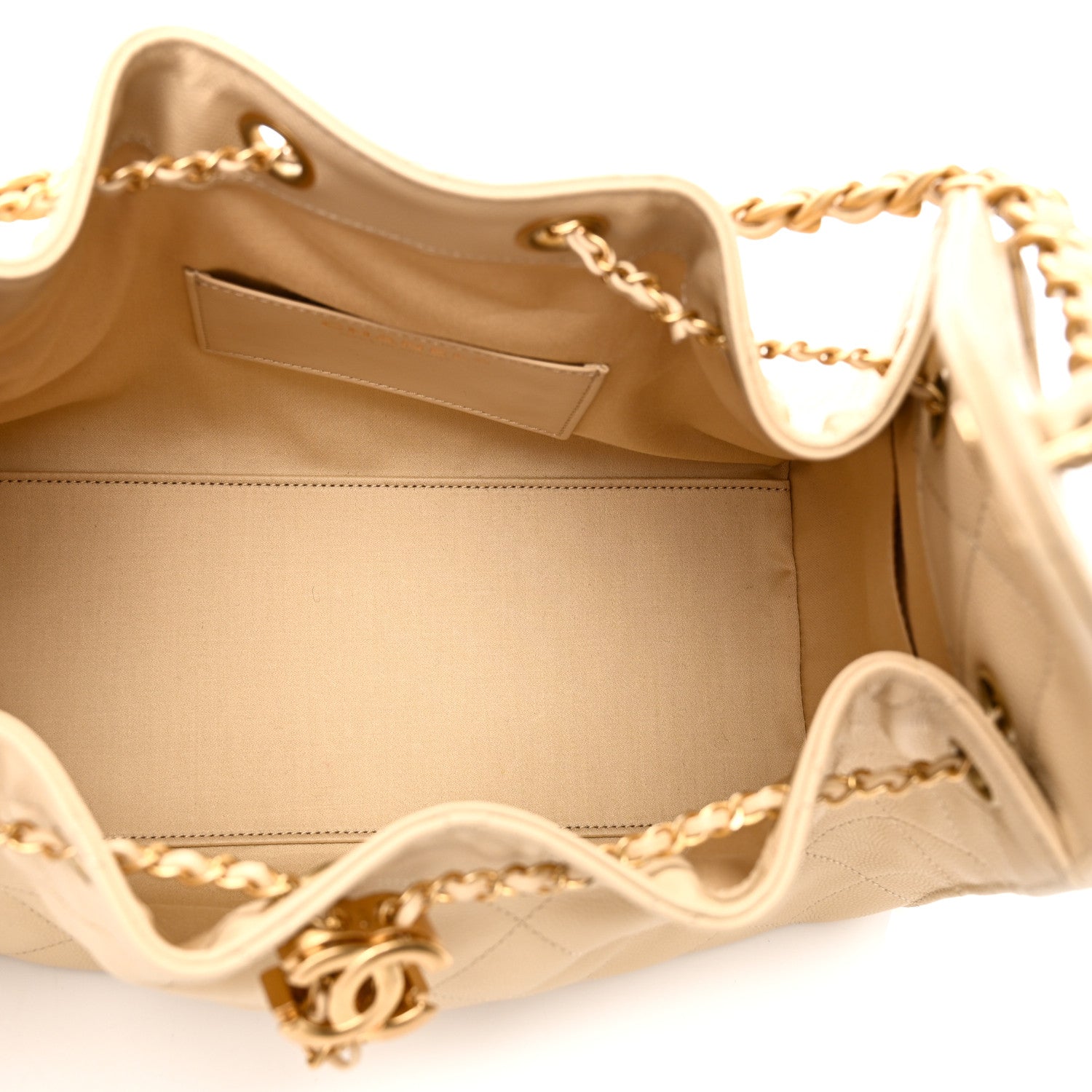 Chanel Caviar Quilted Small Chanel 25 Handbag Light Beige 5 of 10