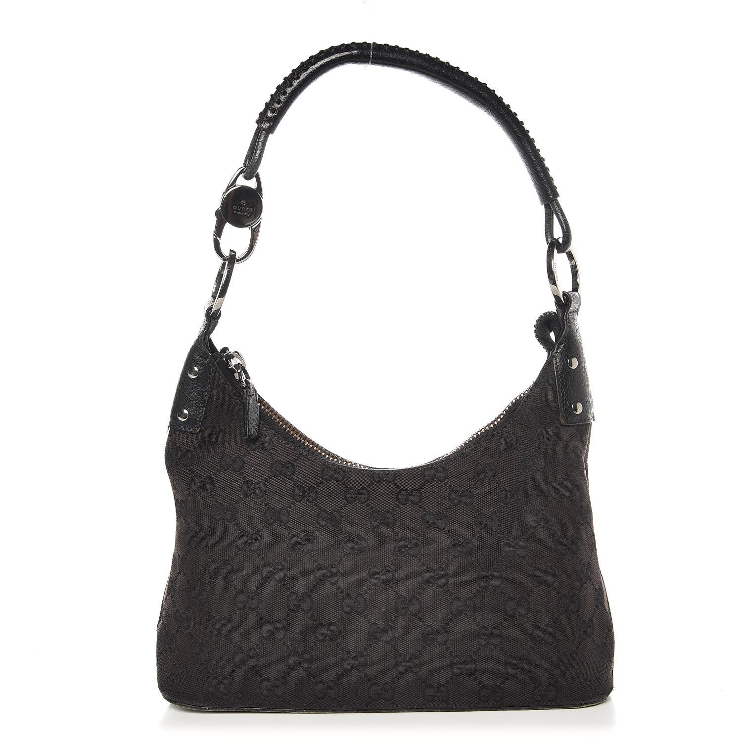 Gucci Monogram Classic Ring Hobo Black 1 of 7