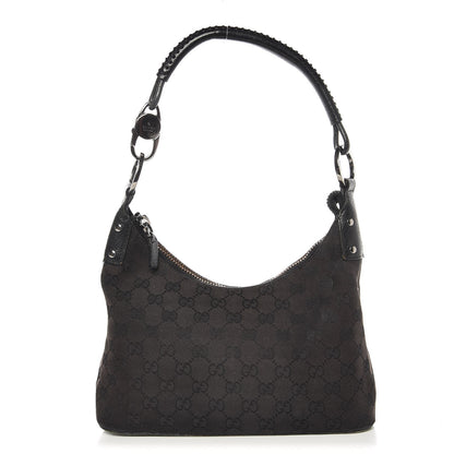 Gucci Monogram Classic Ring Hobo Black 1 of 7