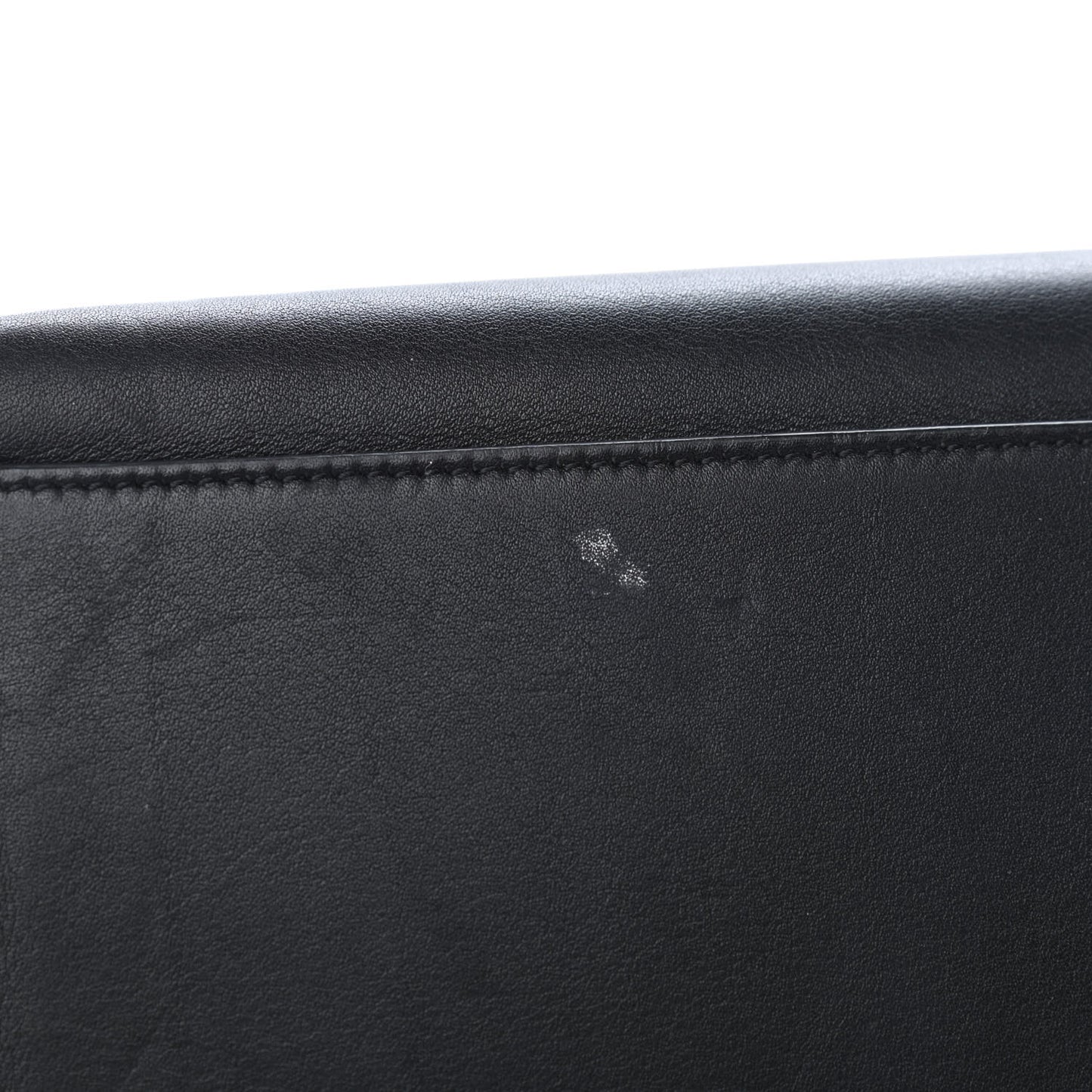 Drummed Calfskin Suede Medium Trapeze Chalk