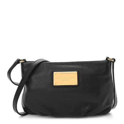 Marc Jacobs Pebbled Calfskin Crossbody Bag Black 1 of 10