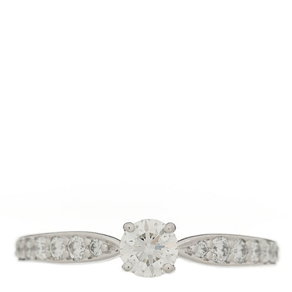 Tiffany Platinum Diamond .20ct Round Brilliant Harmony Engagement Ring 45 3.5 1 of 6